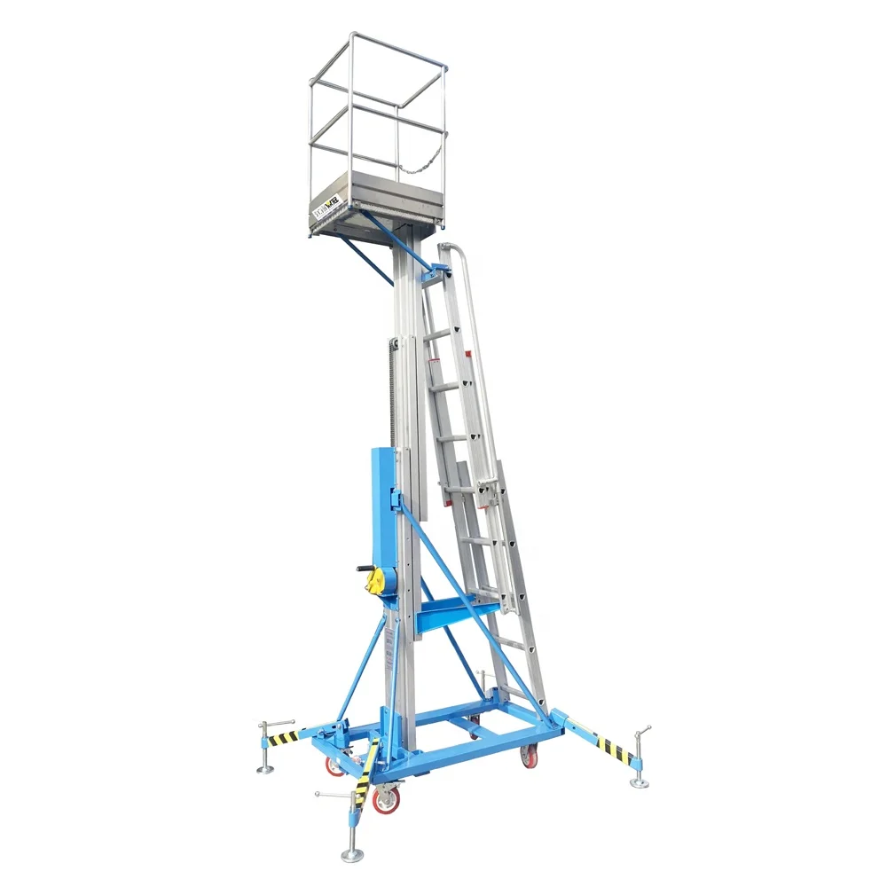 

【Best-selling】120kg Portable Manual Telescopic Aluminum Lift Platform