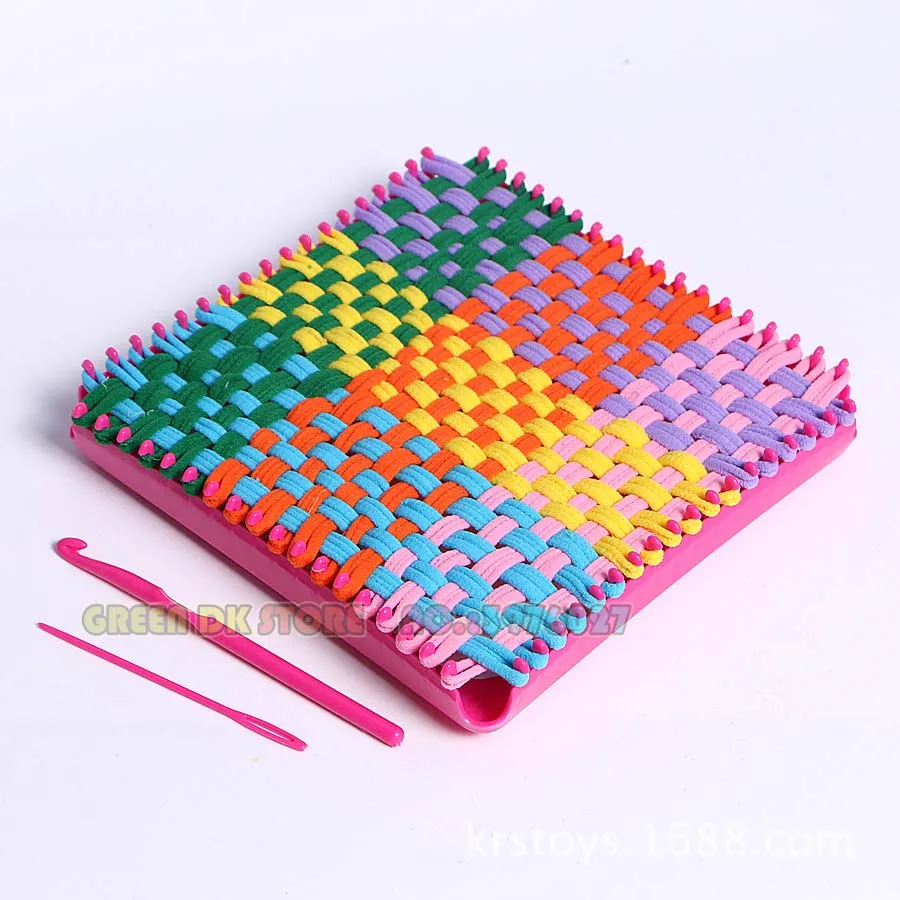 192ชิ้น Loom Potholder ลูปทอผ้า Loom ลูปทอผ้าหัตถกรรมลูปหลายสีสำหรับ DIY หัตถกรรม DIY Craft Kit