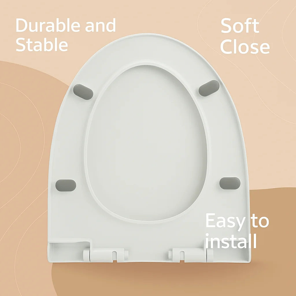 

Quiet Noiseless Toilet Seat Slow Close Design Easy Installation Toilet Lid