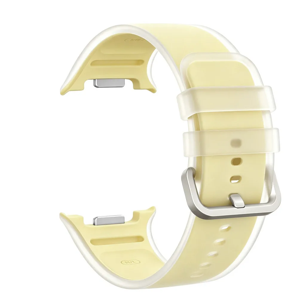 Durchscheinendes Silikonarmband für Samsung Galaxy Watch 8 9 40 mm 44 mm Sportarmband für Galaxy Watch 8 Classic 46 mm Ersatzarmband – Detail 9