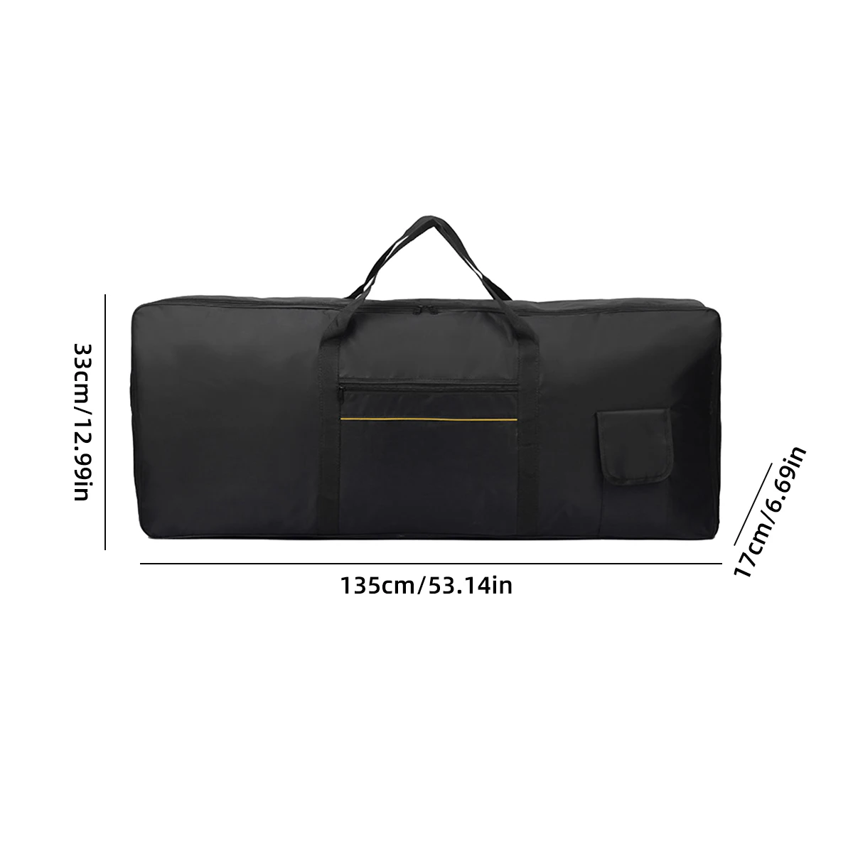 Funda de transporte acolchada para Piano Electrónico de 88 teclas, teclado Universal impermeable, bolsa gruesa negra