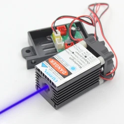 450nm Blue Laser Module 445nm 100mW Laser Dot TTL Signal Modulation