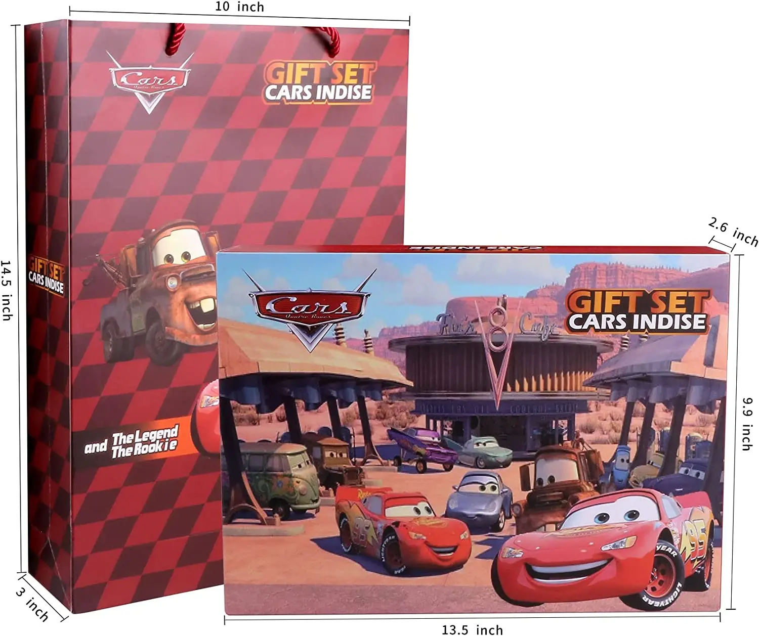 Disney Pixar Cars 3 Gift Set Lightning McQueen 1:55 Metal Diecast Car Model Mack Uncle Truck Boy Christmas Birthday Gift Toy Boy