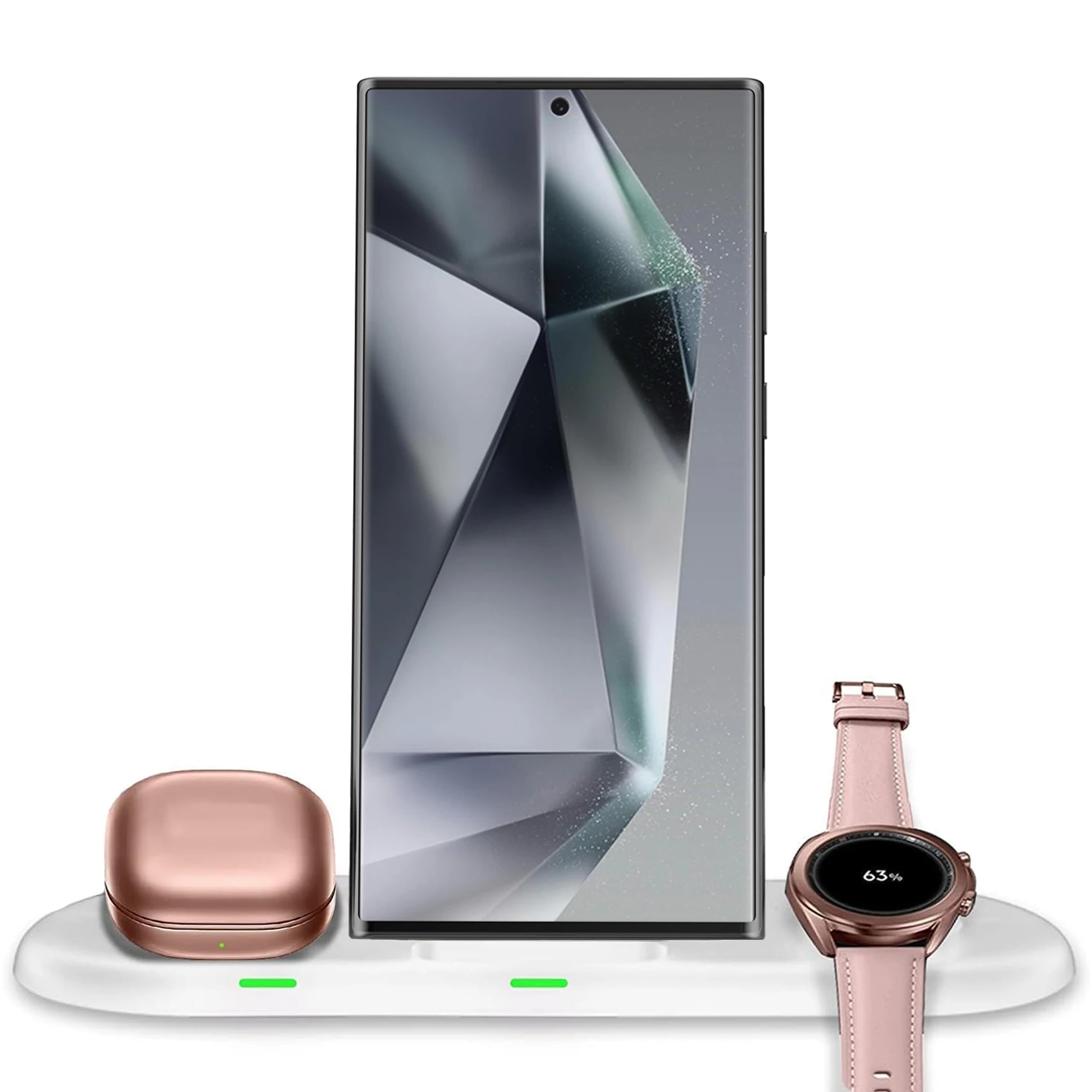 

FD06 Wireless Charger for Samsung Galaxy Z Fold6 Z Flip6 S24 Ultra S23 S22 3 in 1 Charging Station for Galaxy Watch Ultra 7 Buds