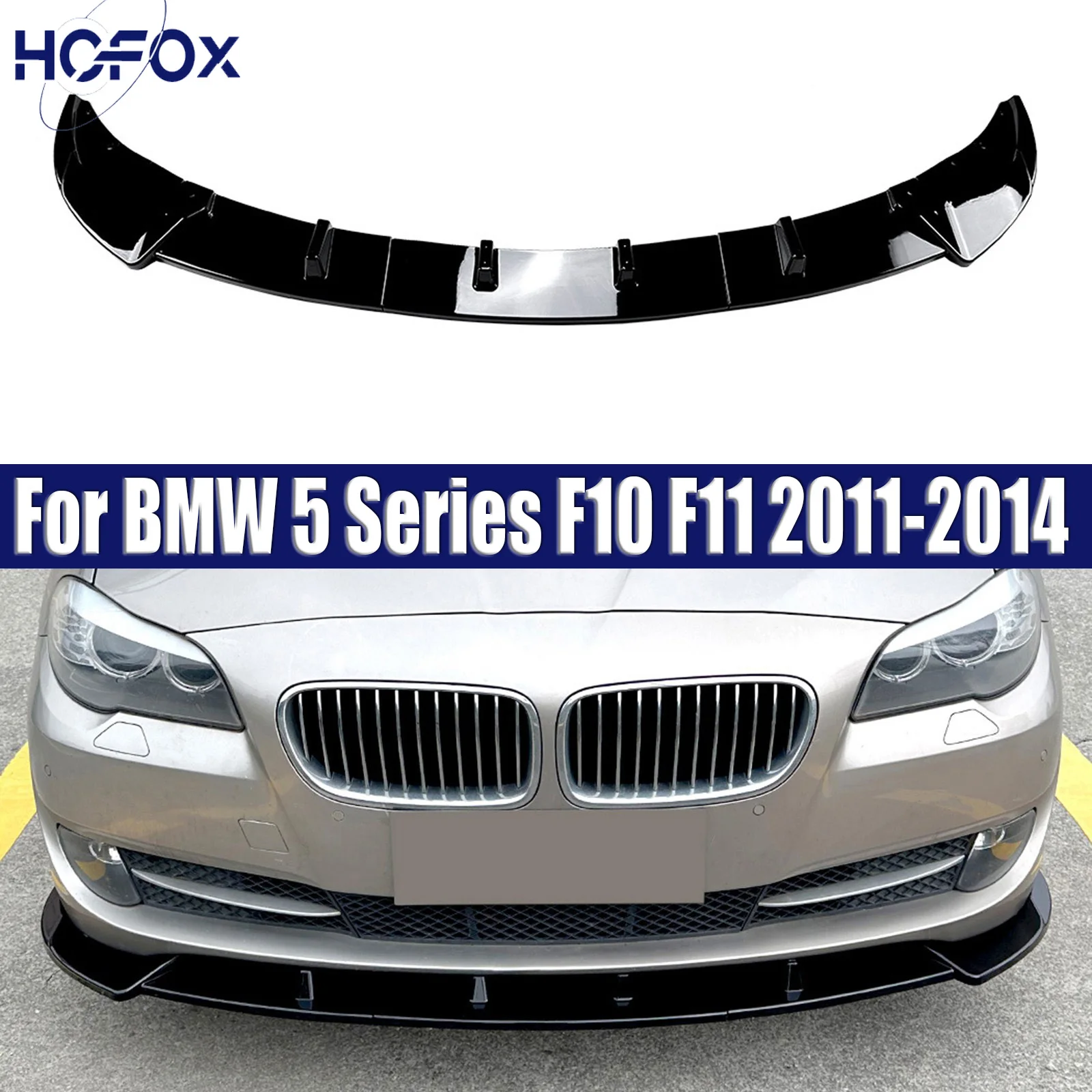 

Car Front Bumper Lip Splitter Diffuser Spoiler For BMW 5 Series F10 F11 2011-2014