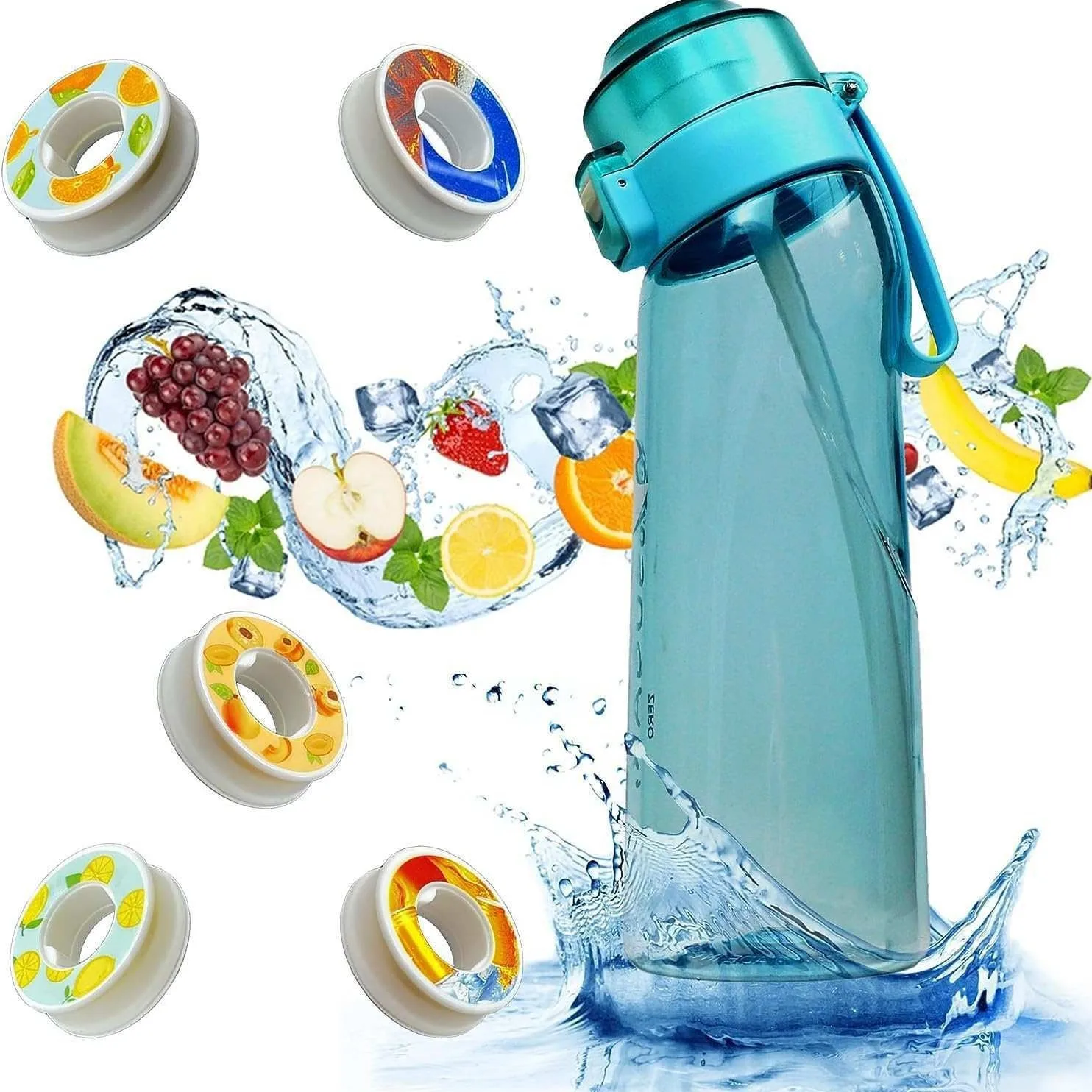 

Бутылка для воды с воздушным вкусом, ароматическая чашка для воды, спортивная бутылка для воды для фитнеса на открытом воздухе, модная чашка для воды с соломенными вкусами