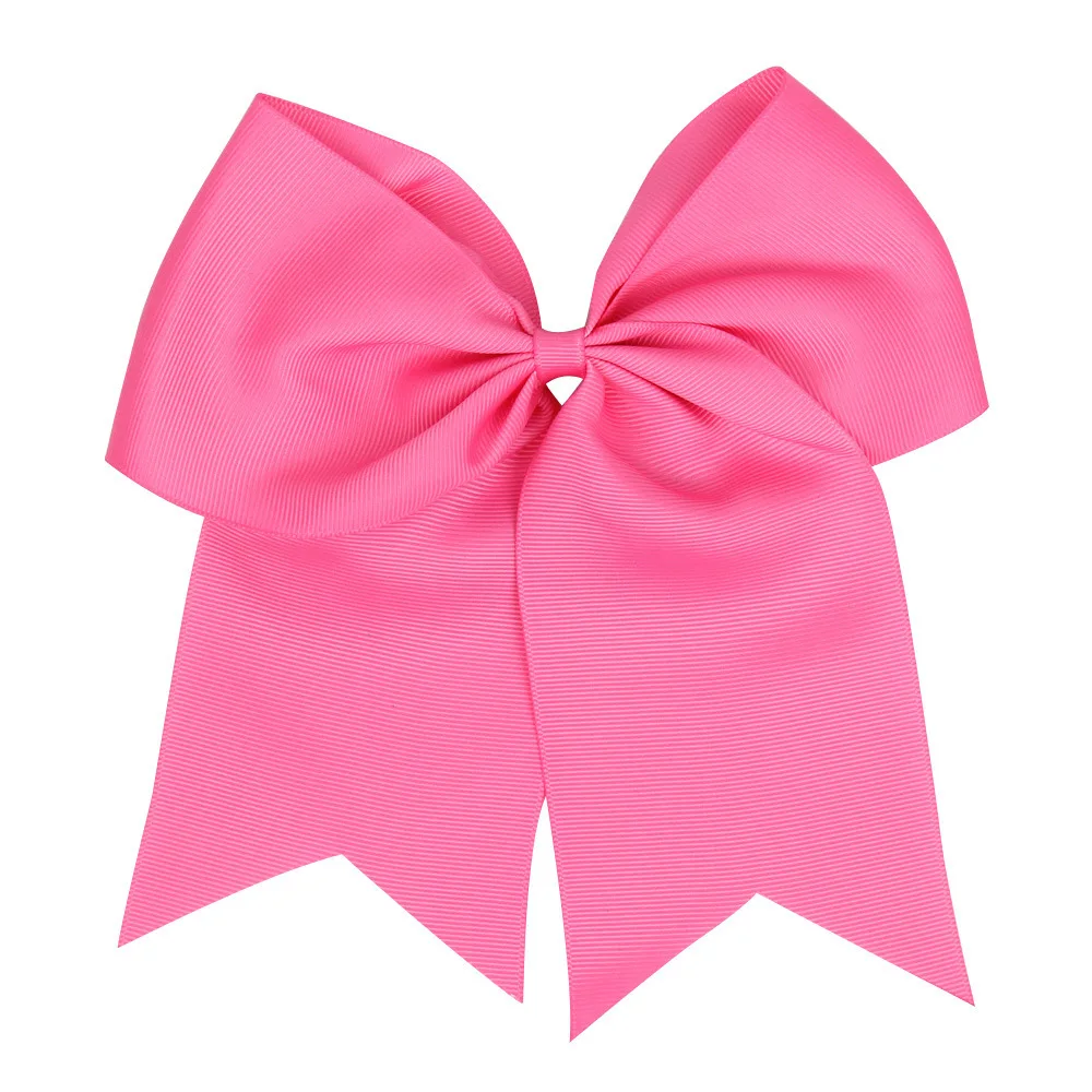 European and American girls big bow headband children's big dovetail solid color rubber band hair accessories baby headgear image 4