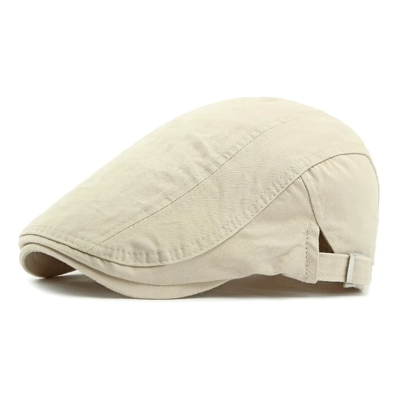 Koreanischen Stil Baumwolle Hüte Großhandel Britischen Stil männer Einfarbig Schirmmütze frauen Maler Baskenmütze Frühling und Sommer trendy – Detail 15