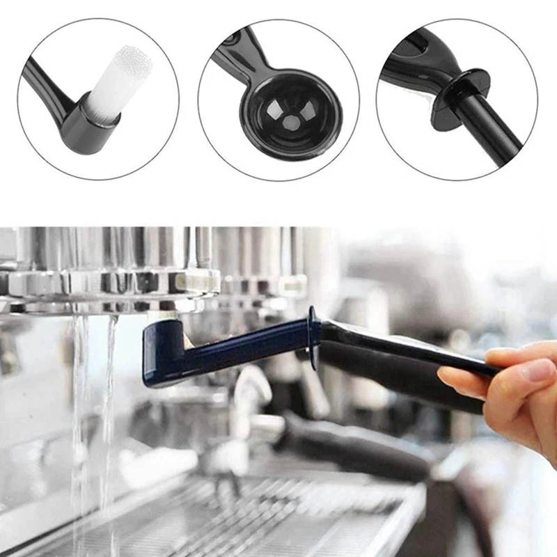 Ensemble de 2 pièces pour machine à café, broyeur, brosse, tête de groupe, brosse avec filtre