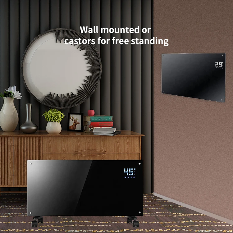 جودة عالية عرض كبير الكهربائية المنزل المسخن الحائط مرآة لوحة زجاجية سخان #5