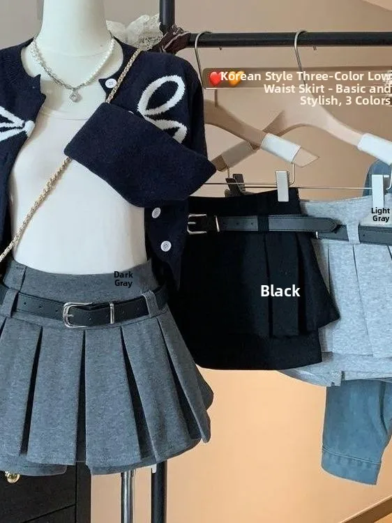 High Waist A-Line  Skirt Anti-Light Walking Sexy Girl Pleated Half Skirt Women's Fashion Autumn Winter New Arrival