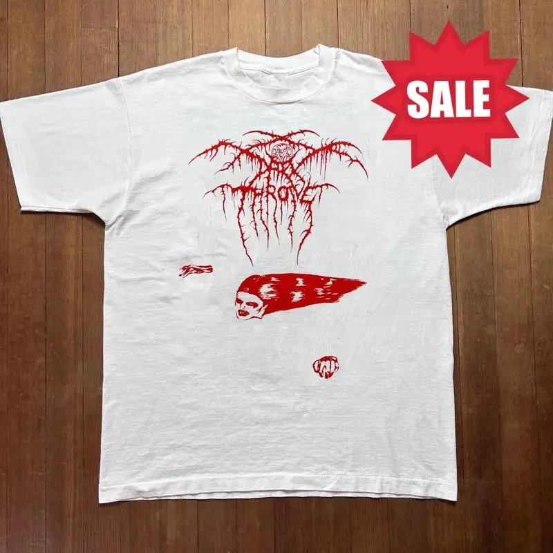 

Популярная белая футболка Darkthrone Band из хлопка S 5Xl Cv8009
