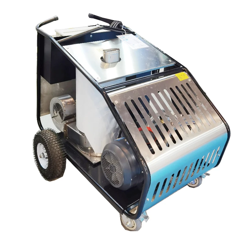 New Diesel Heating 250Bar 7.5KW 15L/min High Pressure Washer Hot/Cold Water 2-in-1 Jetting Cleaner for Car Washing
