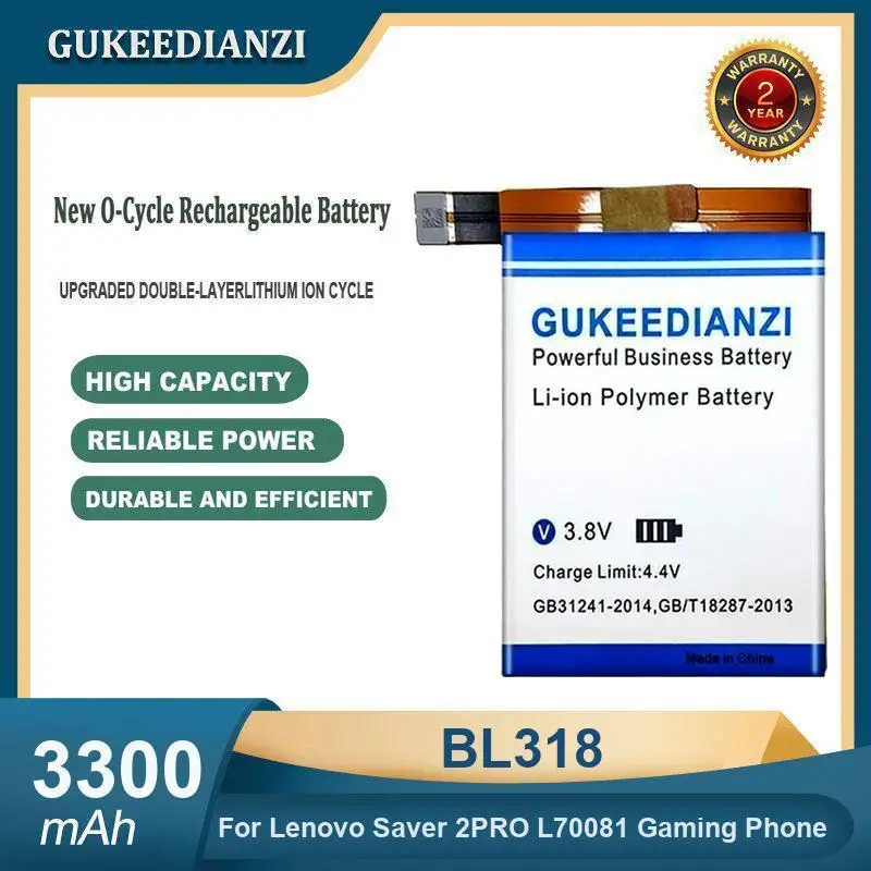بطارية لينوفو سيفر 2PRO L70081 هاتف الألعاب BL318 سعة عالية