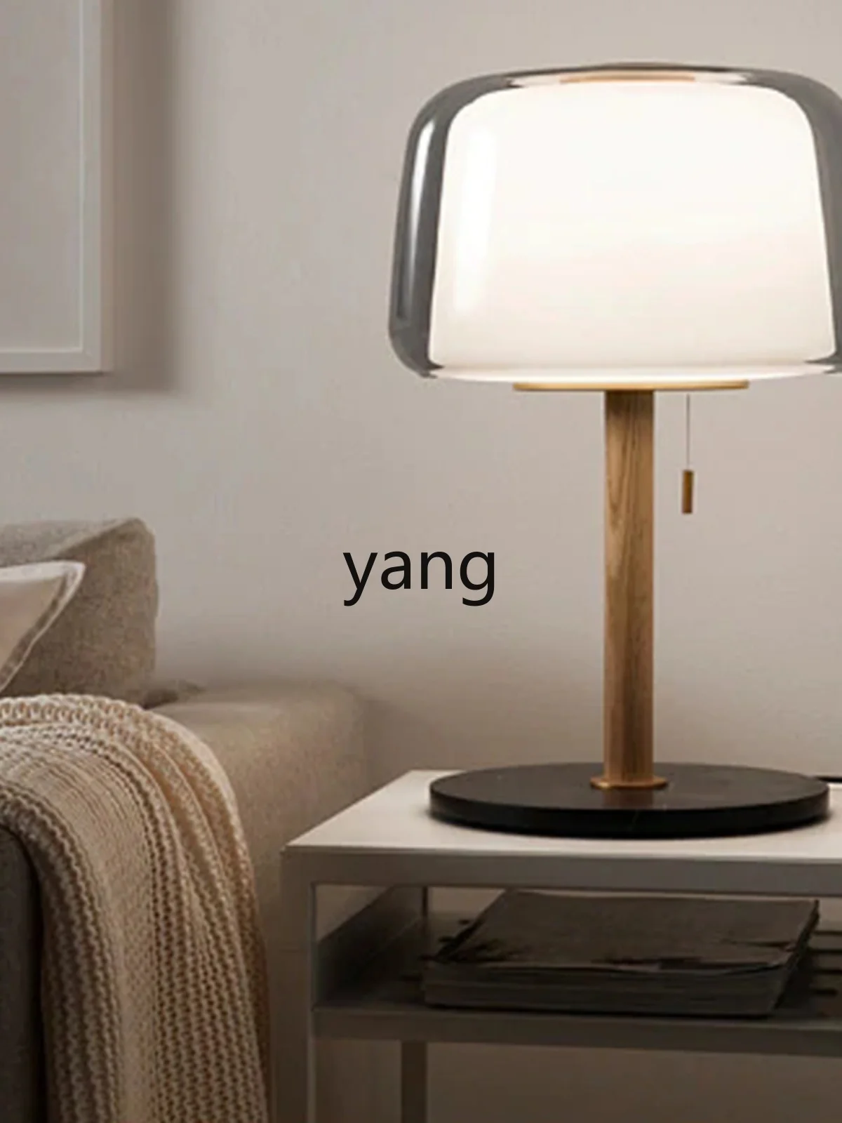 Yjq Fishing Floor Lamp Living Room Coffee Table Minimalist Creative Bedroom Bedside Simple Modern Glass Lamp