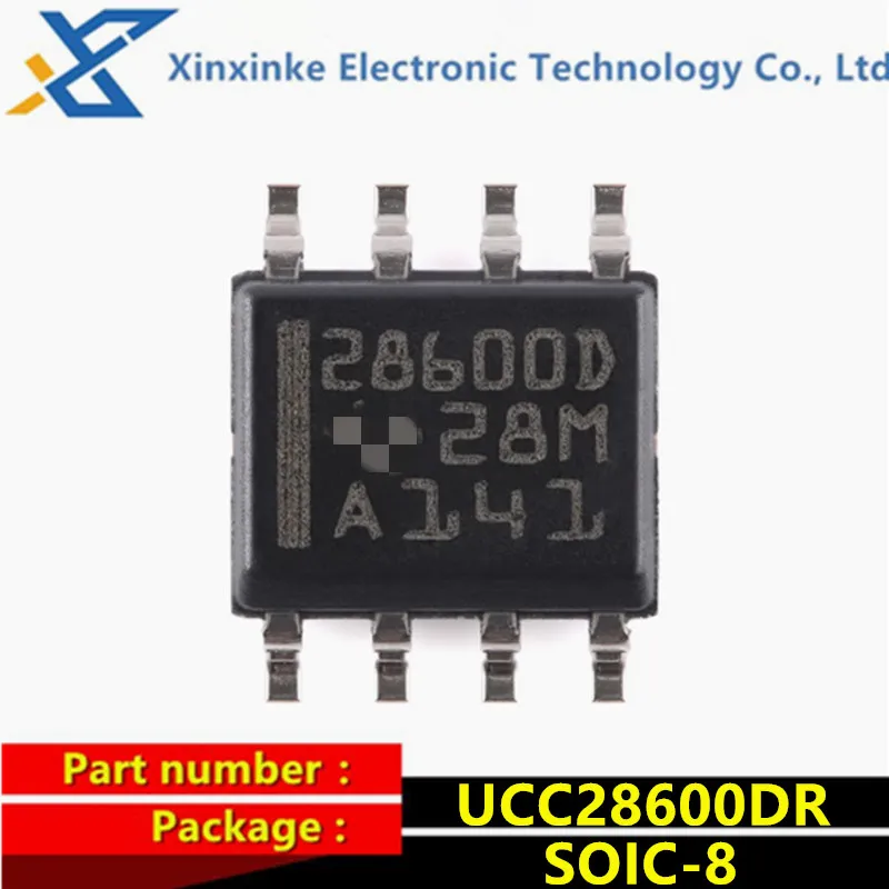 5PCS UCC28600DR 28600D SOIC-8 AC/DC Converters Quasi-Resonant Inverter Controller Flyback Current Mode Cntrlr Brand New Original