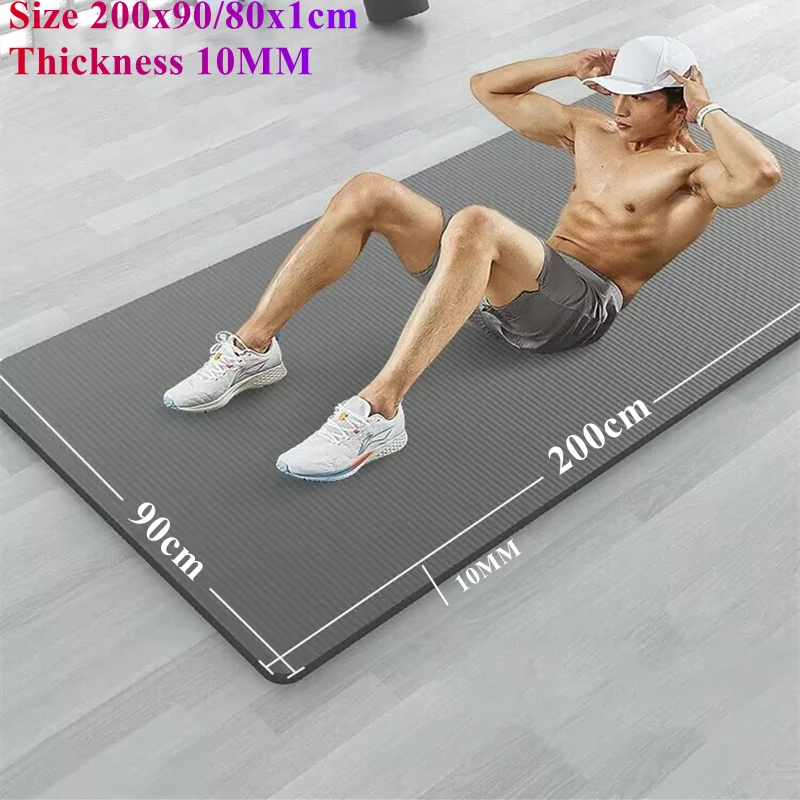 200 × 90/80 × 1 سنتيمتر اللياقة البدنية ممارسة الوسادة للمنزل الطابق تجريب اليوغا حصيرة بيلاتيس اللياقة البدنية حصيرة Thicknes عدم الانزلاق اليوغا وسادة السفر