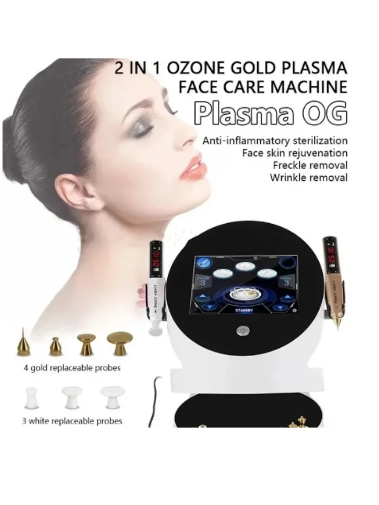 

Face Lifting Skin Tightening Machine Plasma Gold Ozone Jet Beauty Spot Removal Facial Rejuvenation Device