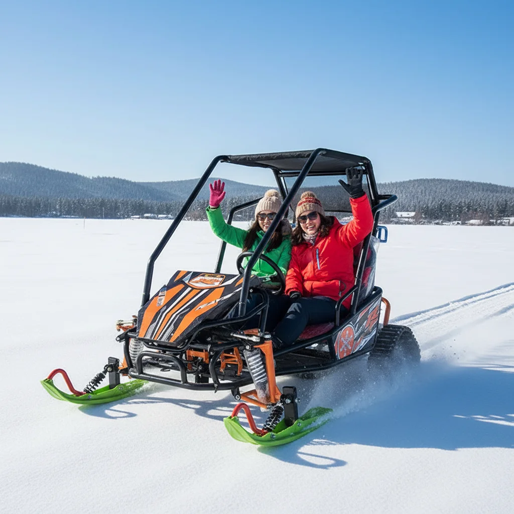 Electric Snowmobile Adults Kids Winter Outdoor Sports Versatile Transport Snow Mobile Sled Motorized Snow Scooter Work