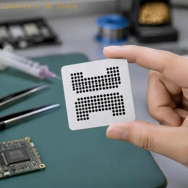 Fünfteiliger Chip-Lötplattensatz aus Stahl mit 316 272 178 154 146 Layout-Etiketten für Reballing-Reparatur und Platinenservice – Detail 9
