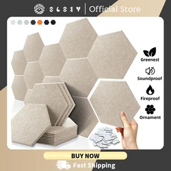 Hexagon 12 pz Pannelli fonoassorbenti Assorbimento acustico da parete per studio di registrazione domestico Isolante acustico Striscia di tenuta per porta