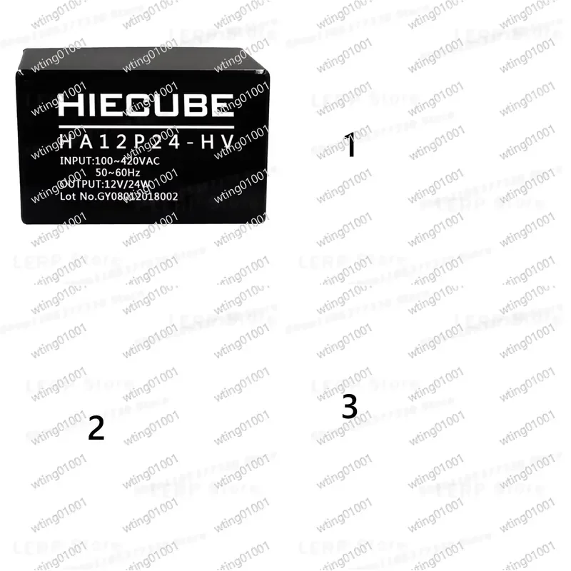 for High Voltage 380V Three Phase Four Wire AC to DC Converter Module Wide Input Range 12V 24W Switching Power Supply Unit