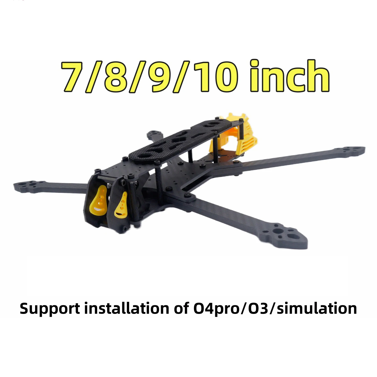 

Pumpkin 7/8/9/10 Inch FPV Drone Frame Kit ,300mm/340mm/377mm/411mm Lightweight Carbon Fiber Frame, Compatible with DJI O4 Pro/O3