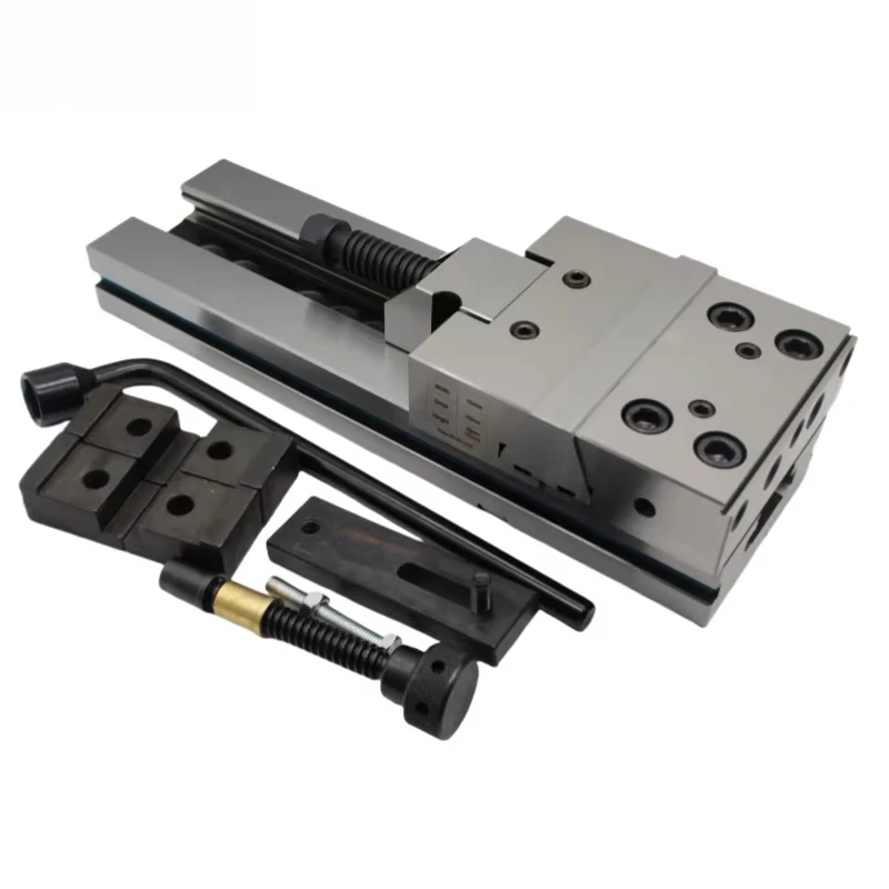Modular CNC Machine Vise, Hardened Steel Workholding Accessory 150x200mm for CNC Milling Machine Work Clamping