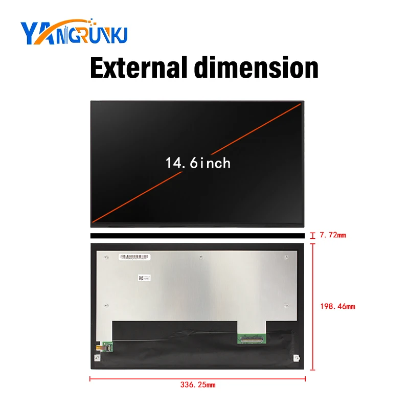 14.6Inch screen AV146FHM-N10 1920*1080 LVDS 60Pins LCD with HDMI Driver Board for Outdoor Industrial Monitor Vehicle Display