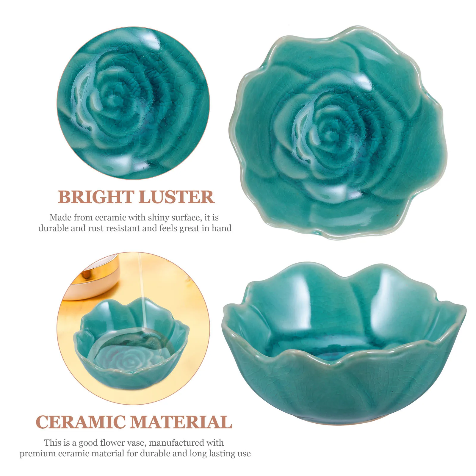 

1Pcs Ceramic Essential Oil Bowl Flower Shape Aromatherapy Handmade Soap Holder Small Porcelain Dish Beauty Salon