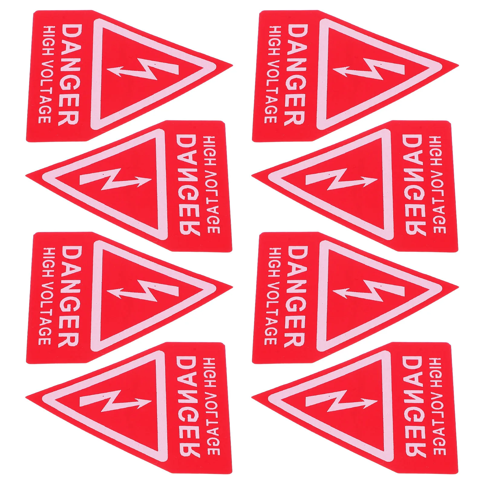 

6Pcs High Voltage Danger Warning Sign Yellow Triangle Safety Label Electrical Shock Caution Industrial Equipment