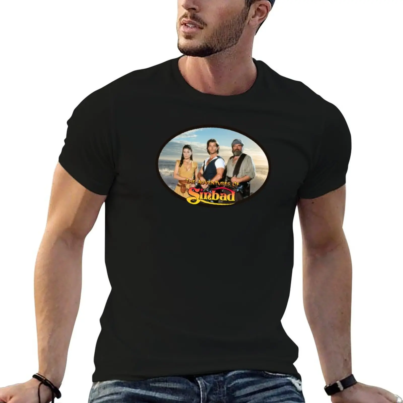 Camiseta The Adventures of Sinbad, camisetas para hombre, camisetas informales con estampado para hombre, camisetas para hombre, camiseta ajustada
