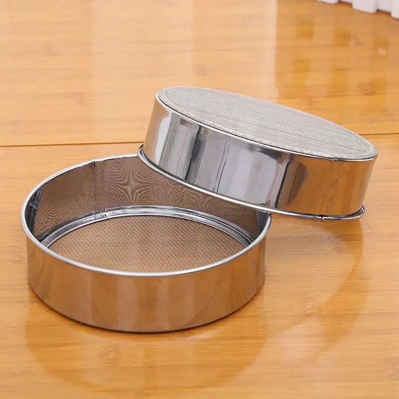 Stainless Steel Fine Mesh Oil Strainer Flour Colander Sifter Sieve Cake Baking C