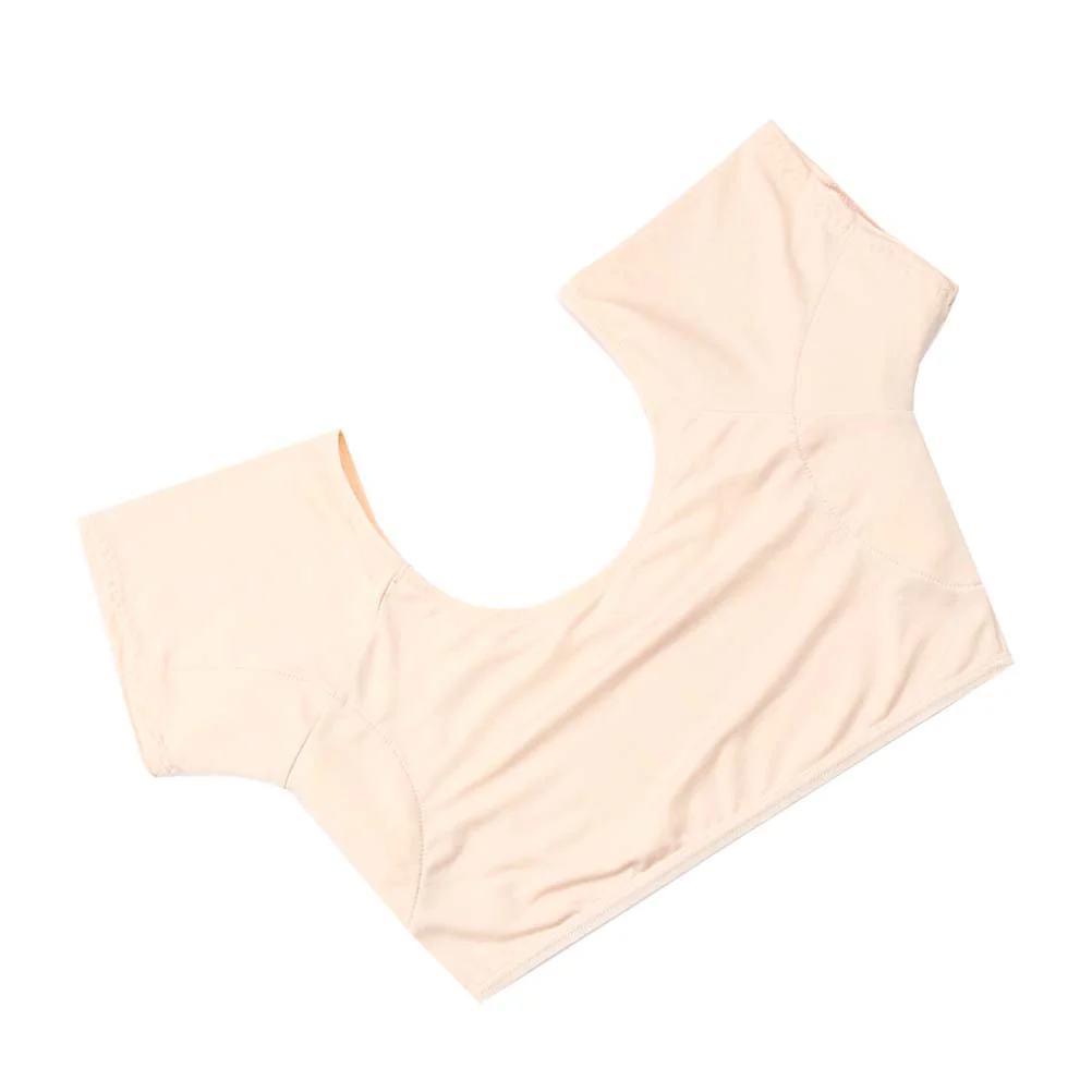 Almohadillas para el sudor en las axilas para mujer, chaleco femenino, ropa que absorbe la leche, escudo de seda para axila, blusa blanca de Fitness para sujetadores