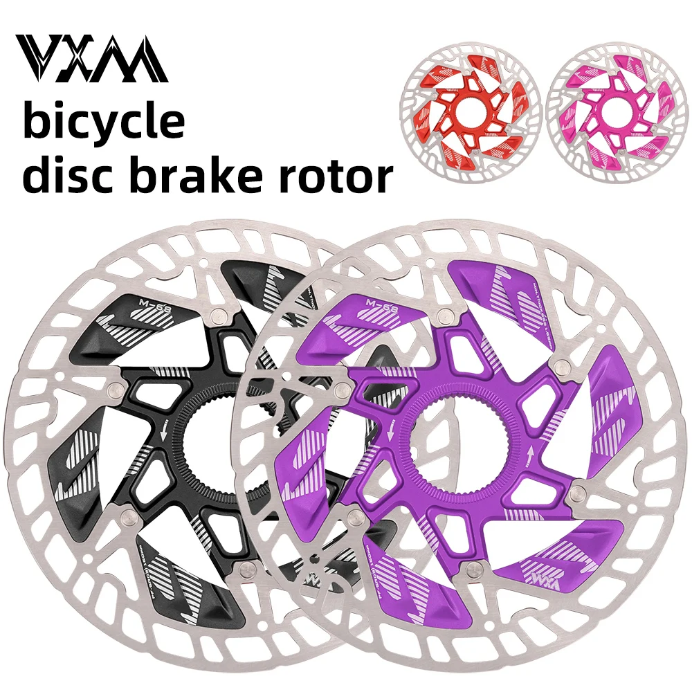 

VXM Bicycle160MM Aluminum Alloy Heat Dissi Brakpatione Rotor Floating Thickening Anodized Quick Cooling Ultra-light Disc 2025New