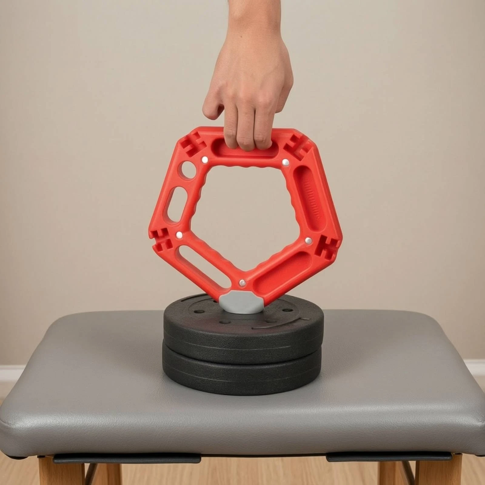 Strength Training Handle Easy to Install Grip Training Handle Grip Strength Instructor Sturdy Hand Gripper Compact for Climbers