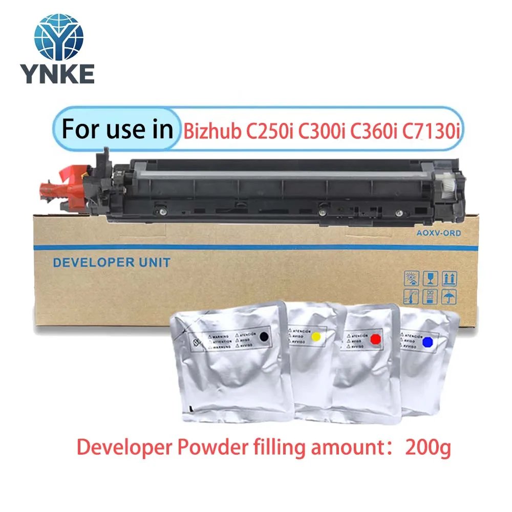 DV315 Developer Unit For Konica Minolta Bizhub C250i C300i C360i C7130i Original Remanufactur Developing Assembly+Develop 200g