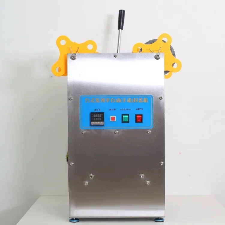 Latest Design Pp Plastic Glasses Jar Cup Sealing Machine Disposable Cup Sealing Machine