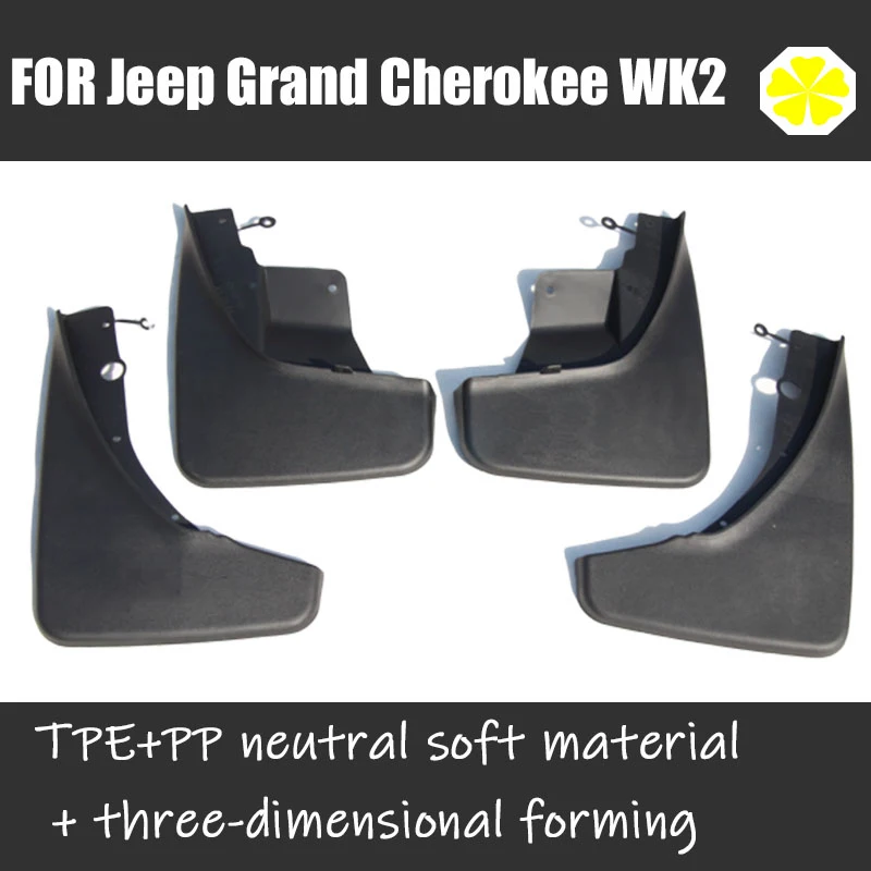 Mud Flaps For Jeep Grand Cherokee WK2 Mudguards Fender Mud Flap Splash Guards Mud Flaps Mudguards car accessories Front Rear