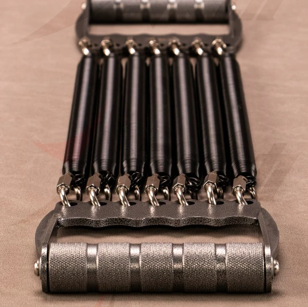 1pcs Chest Expander All - Metal Strengthen Fitness with 7 + 10 Pcs Spring Body Building 4 Color for Available