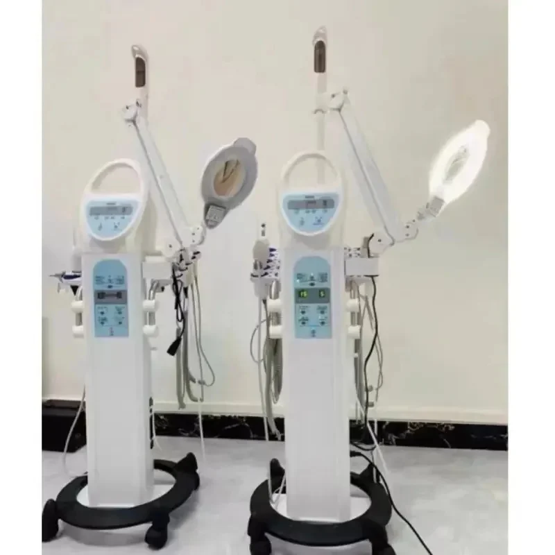9-in-1 Multifunctional Facial Beauty Machine High Frequency Vacuum Oxygen Peeling Diamond Salon Use Skin Care Tool