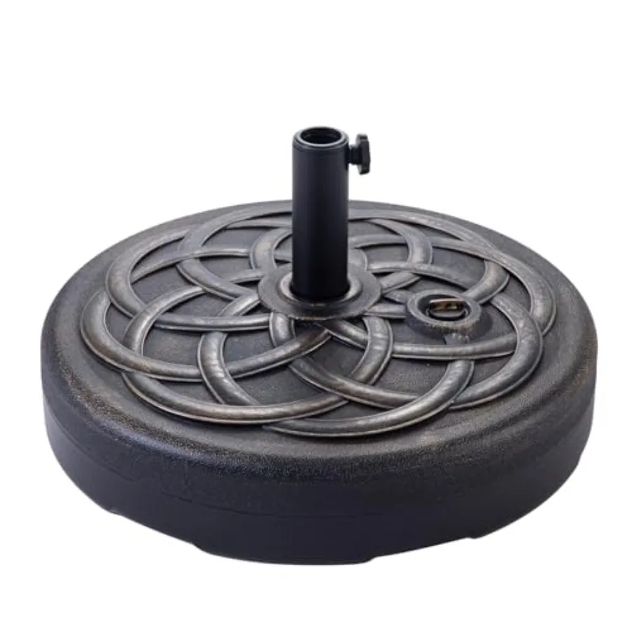 

C-Hopetree 112-фунтовая сверхпрочная основа-подставка с возможностью наполнения водой для уличного зонта для патио/рынка, бронзовая