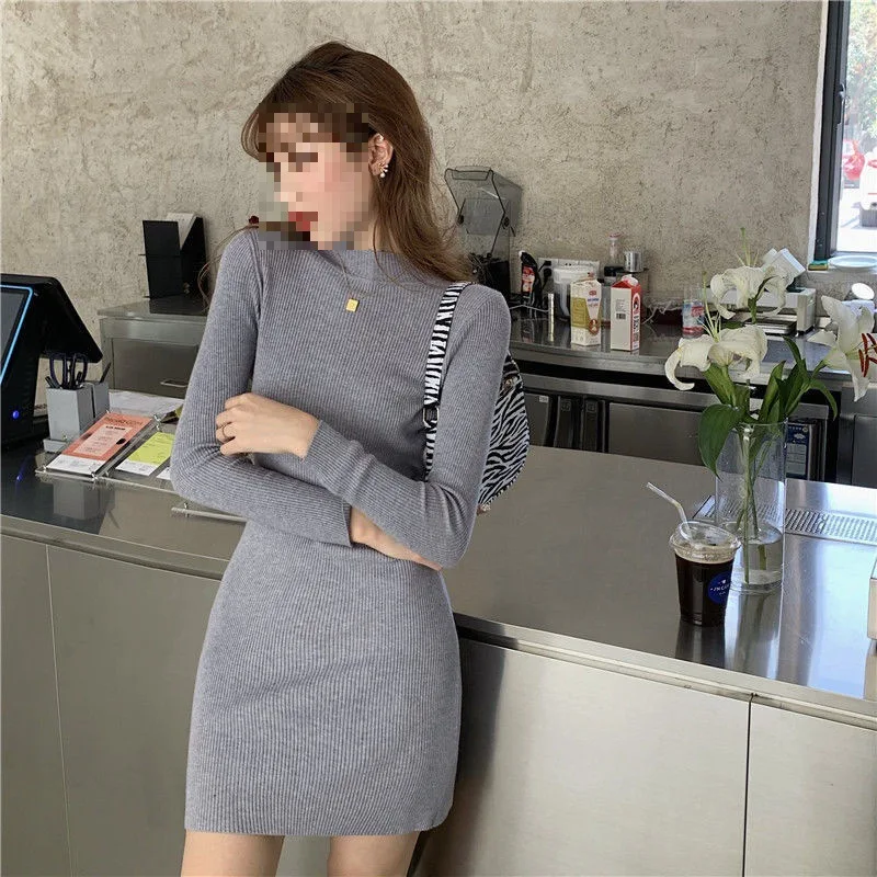 

Knee Length Pullover Japanese Sweaters Jumpers Women Light Turtlenecks Slim-Fitting Indoor Mothers Minimalist Advanced Collared