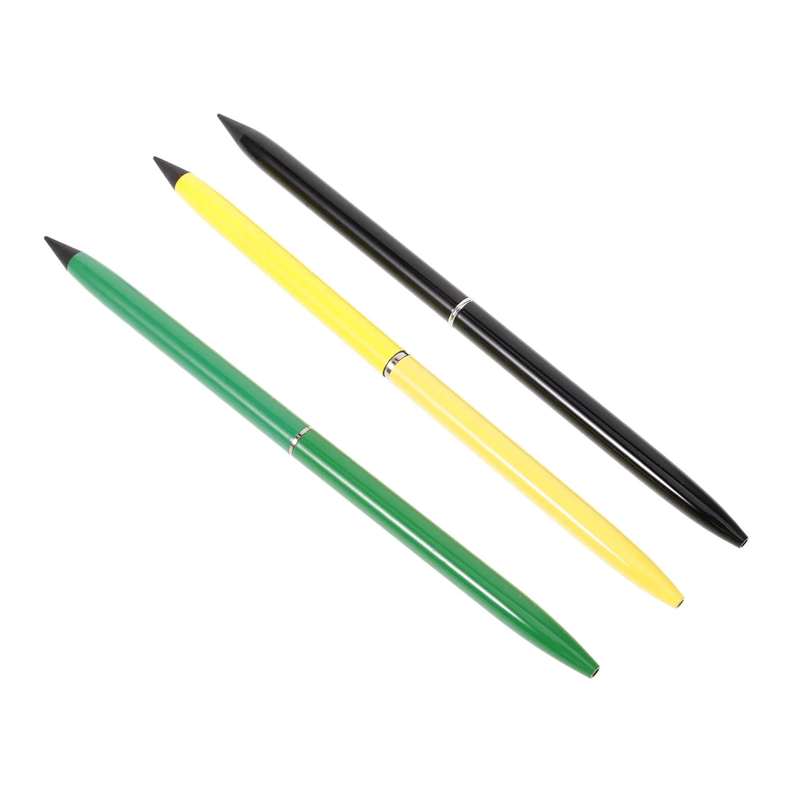 3Pcs Forever Pencil Inkless Metal Non Sharpening Pencil for Artists Students Designers Calligraphy Drafting Portable Compact