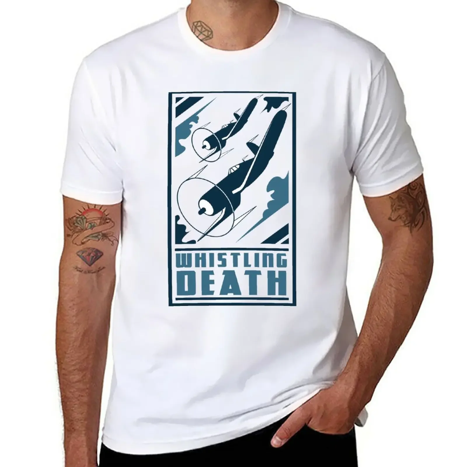 Whistling Death T-Shirt vintage clothes plain mens champion t shirts