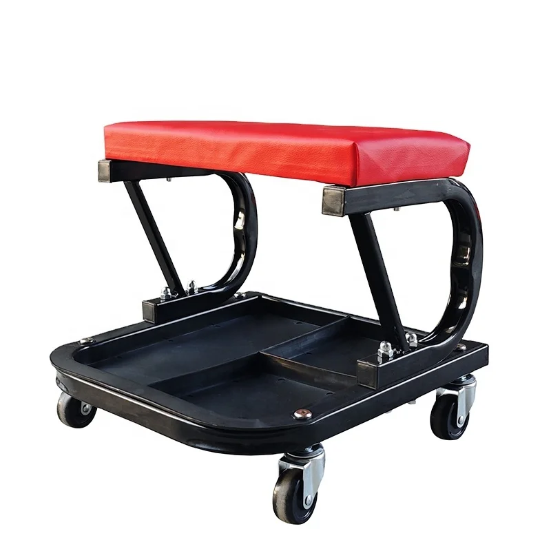 

Suitable forLEADLOONG 250 LBS Capacity Car Repair Bench Padded Rolling Workshop Stool Tool Tray Storage Mechanics Workstation To