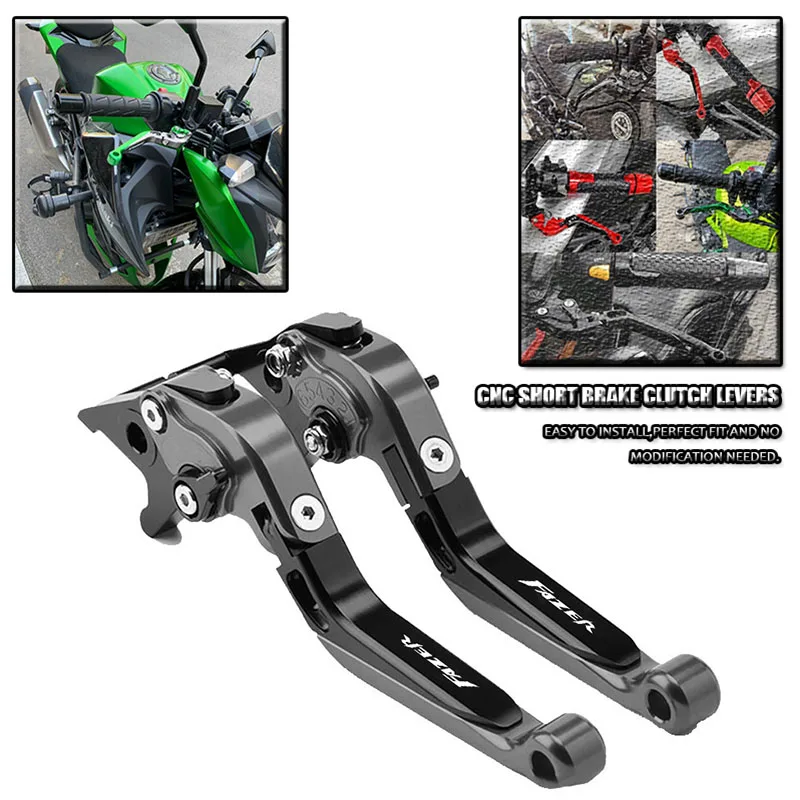 

Мотоциклетные складные выдвижные регулируемые тормозные рычаги сцепления с ЧПУ, концевые ручки для Yamaha FAZER 2006-2013