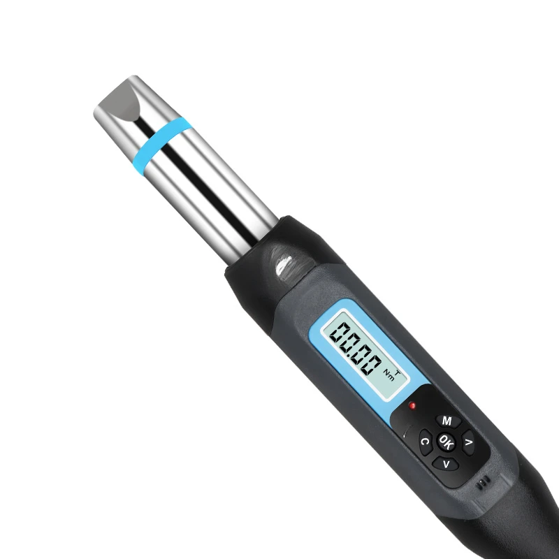 Electronic digital display torque wrench with changeable opening head preset adjustable kilogram torque torque wrench.