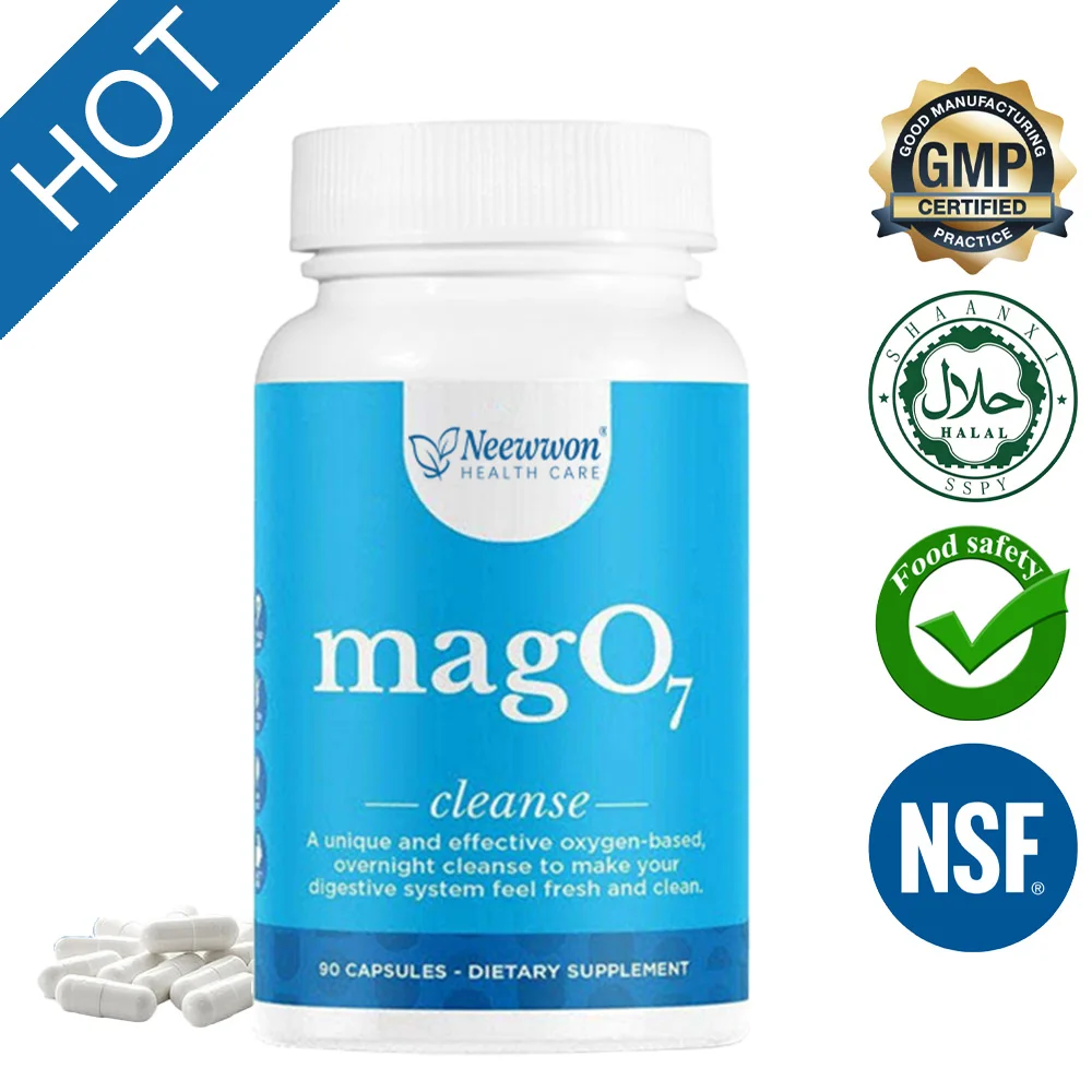 MagO7 - Gentle Magnesium Oxide Clean, for Constipation Relief, Bloating Reduction, And Digestive Support, Non-Cramping