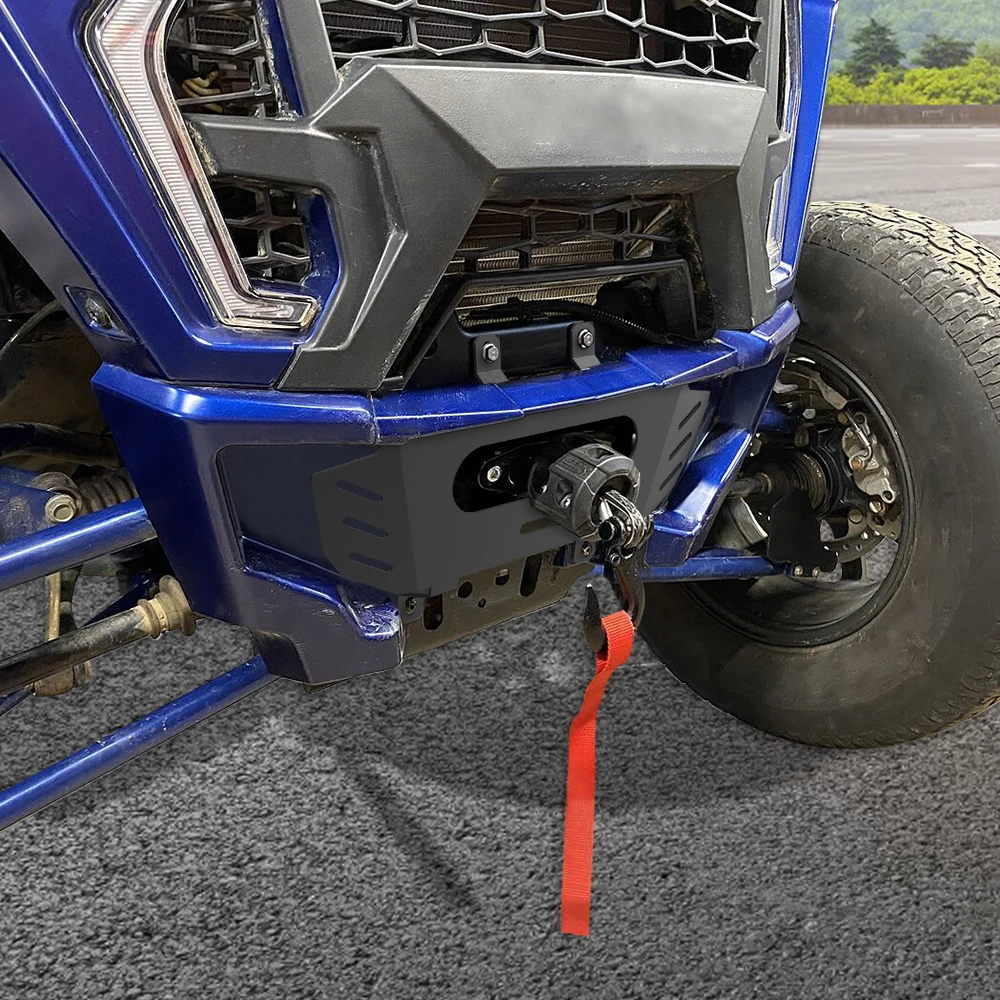 폴라리스 RZR XP 1000 / XP 4 1000 2019 2020 2021 2022 2023 오토바이 전면 윈치 마운트 브래킷 UTV 윈치 장착 플레이트에 적합